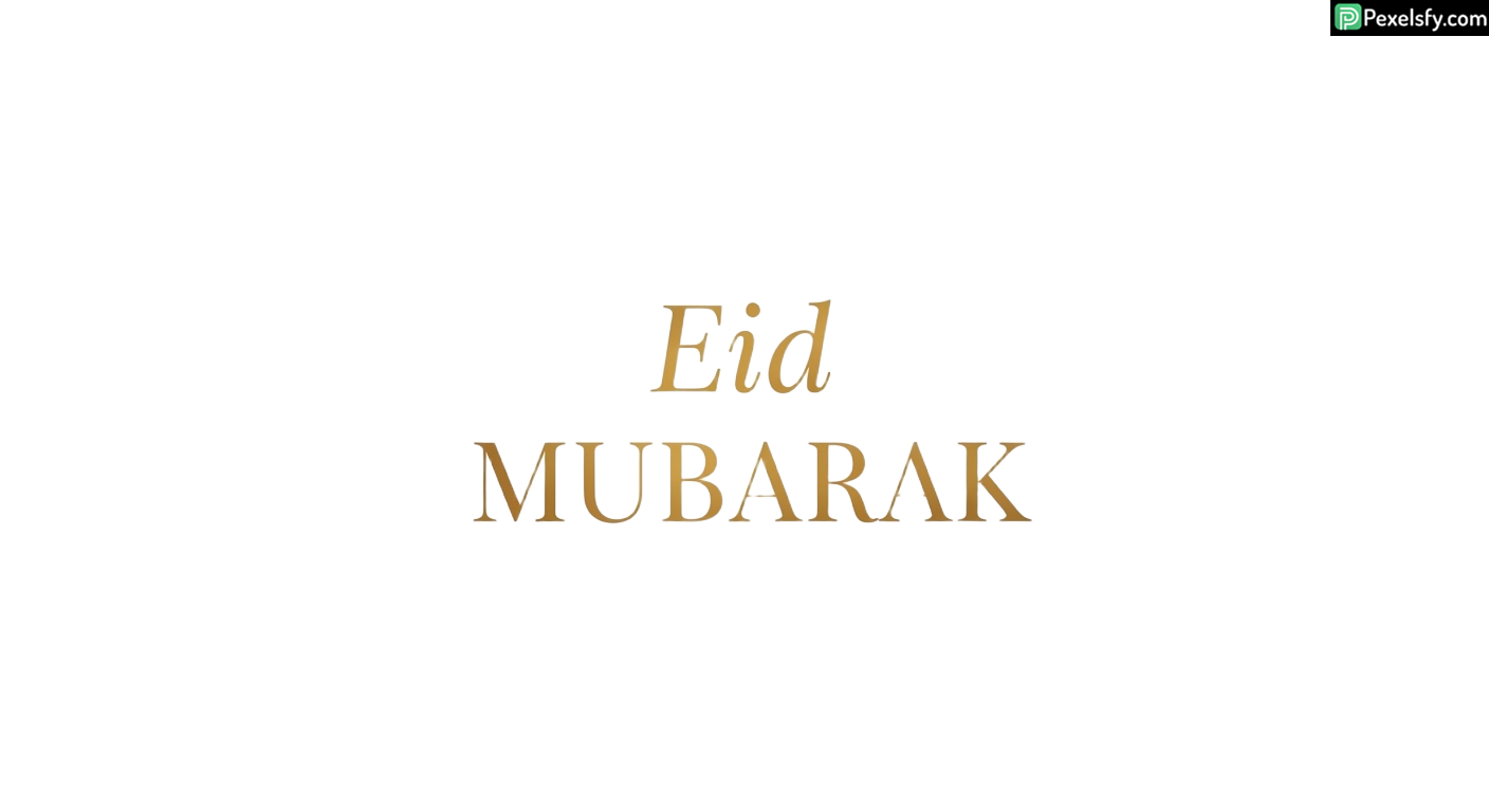 Eid Mubarak greeting card isolated on transparent background (1)