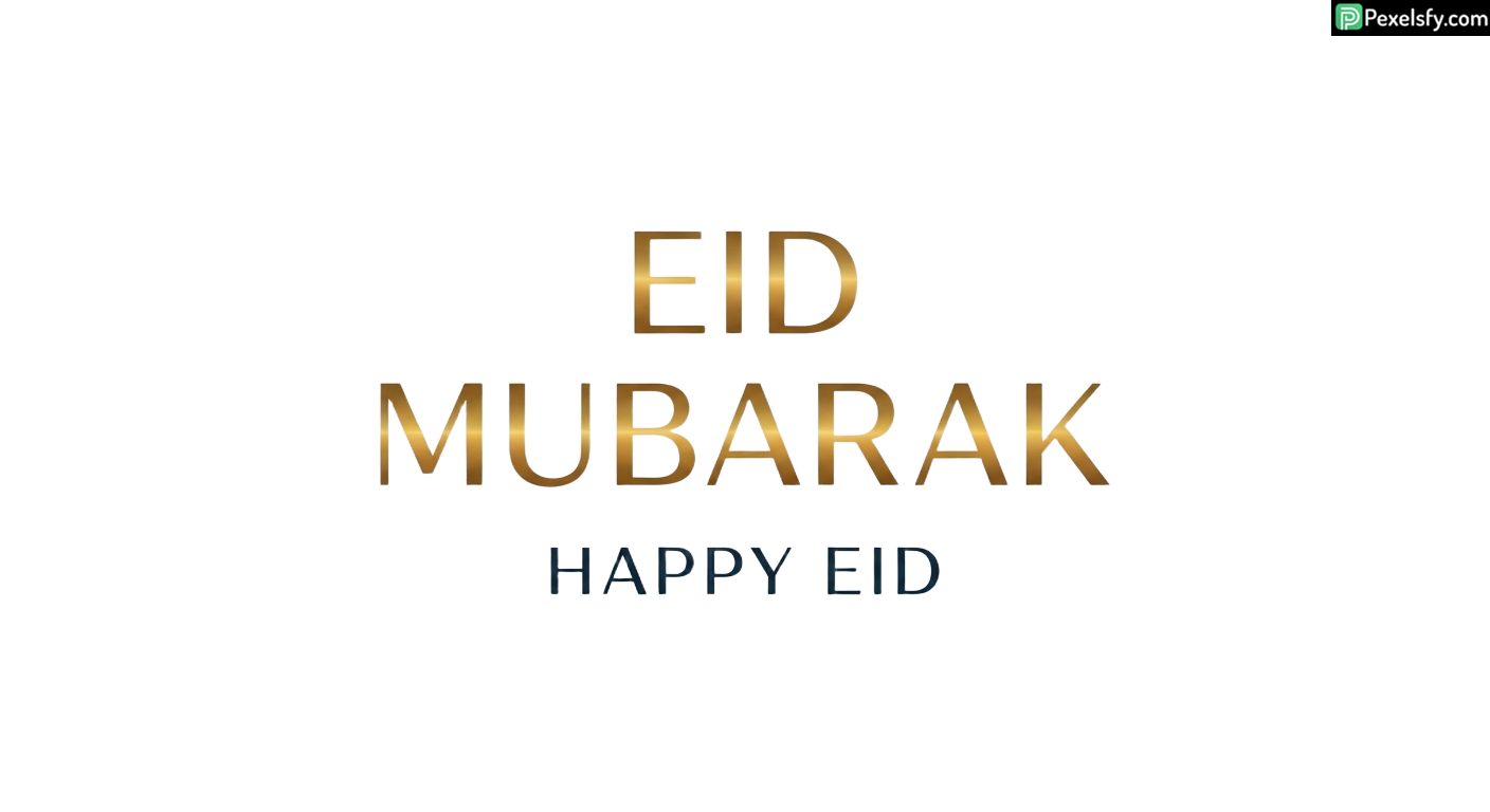 Eid Mubarak greeting card isolated on transparent background (10)
