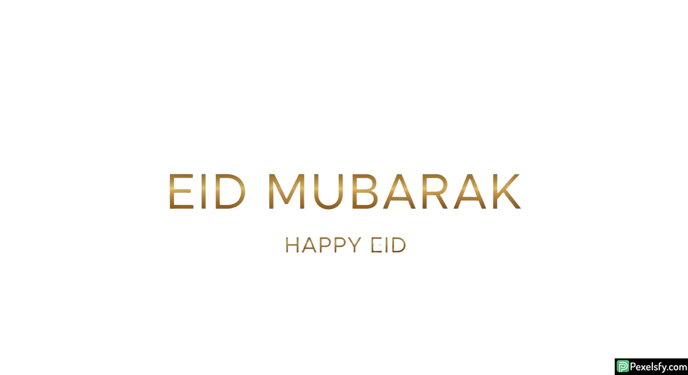 Eid Mubarak greeting card isolated on transparent background (11)
