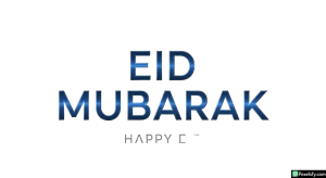 Eid Mubarak greeting card isolated on transparent background (12)