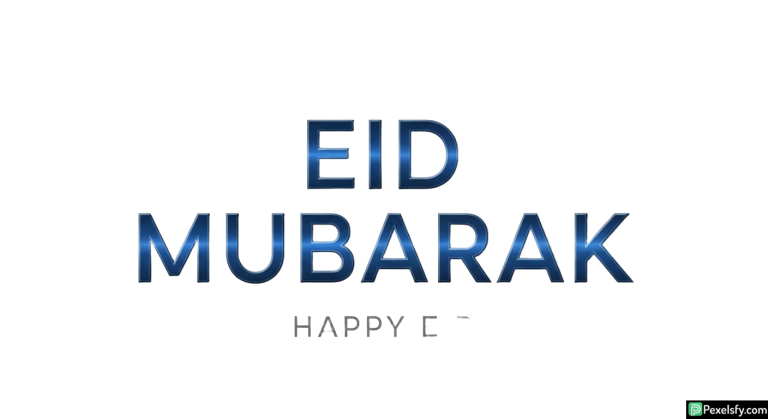 Eid Mubarak greeting card isolated on transparent background (12)