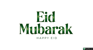 Eid Mubarak greeting card isolated on transparent background (19)