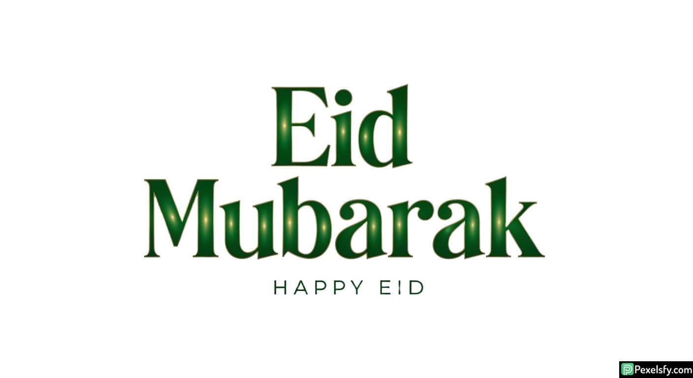 Eid Mubarak greeting card isolated on transparent background (19)