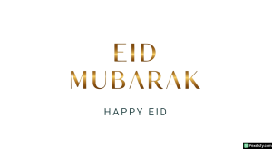 Eid Mubarak greeting card isolated on transparent background