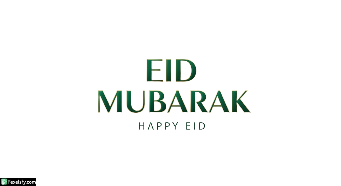 Eid Mubarak greeting card isolated on transparent background (4)