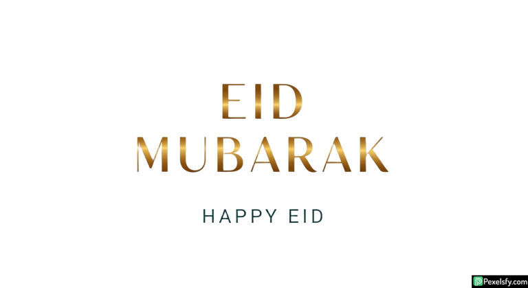 Eid Mubarak greeting card isolated on transparent background