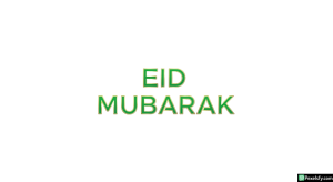 Eid Mubarak greeting isolated on transparent background (1)