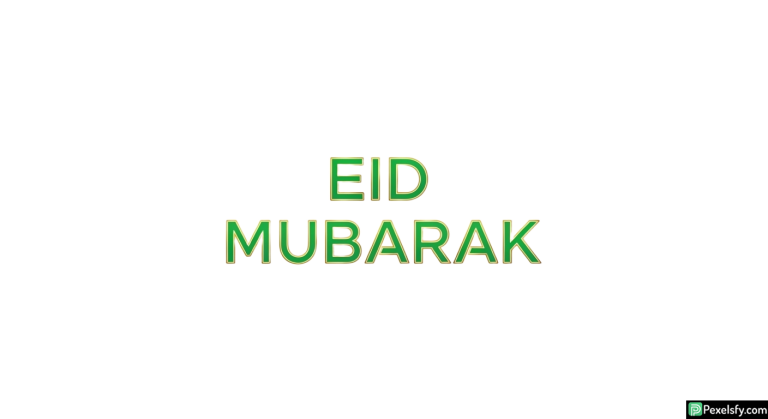 Eid Mubarak greeting isolated on transparent background (1)
