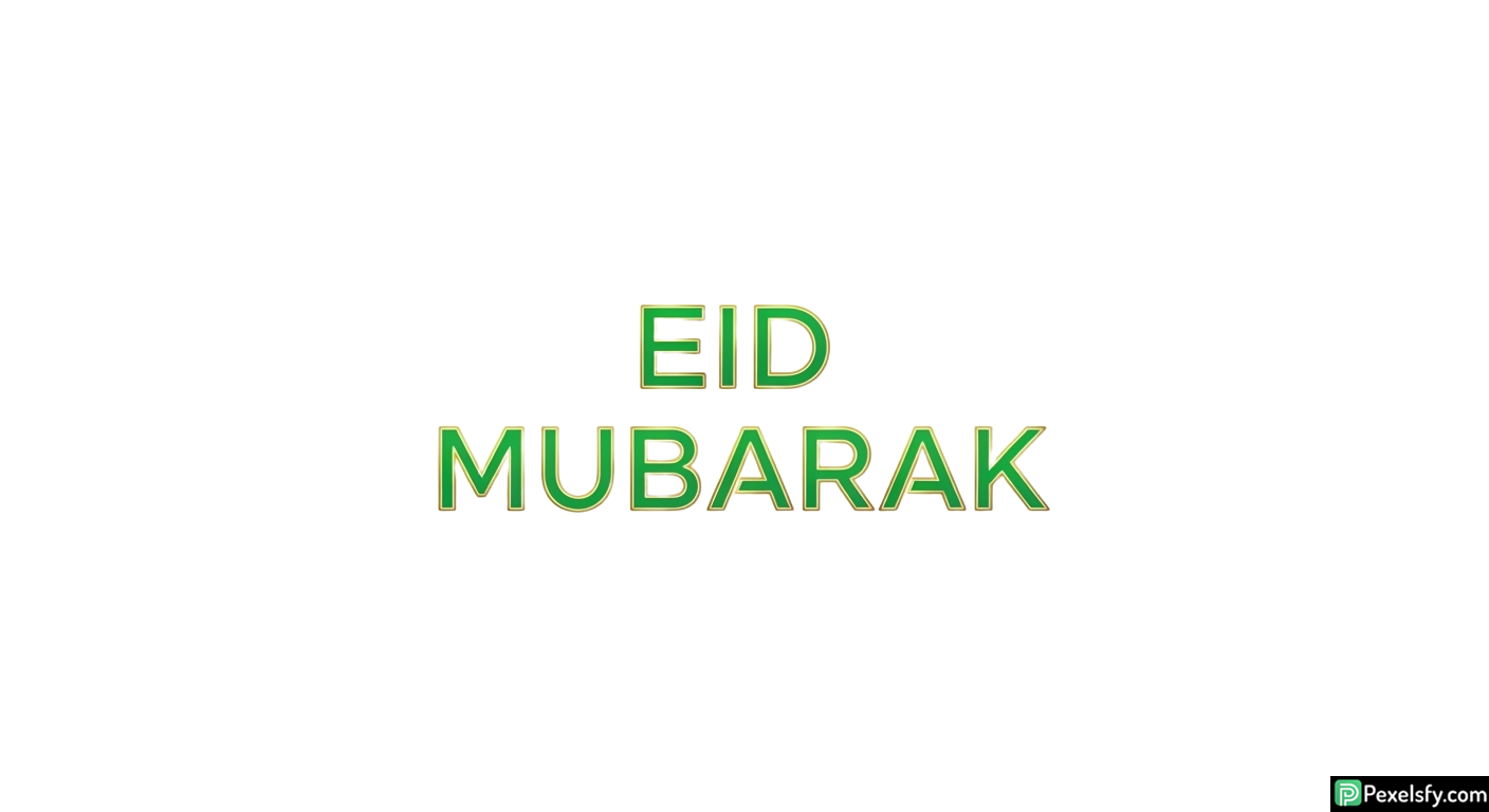 Eid Mubarak greeting isolated on transparent background (1)