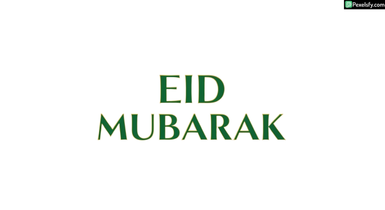 Eid Mubarak greeting isolated on transparent background (2)
