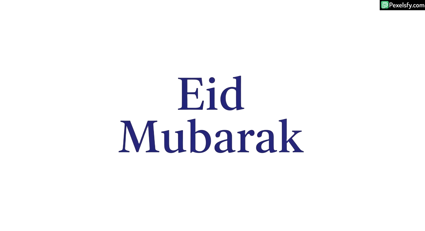 Eid Mubarak greeting text isolated on transparent background (1)