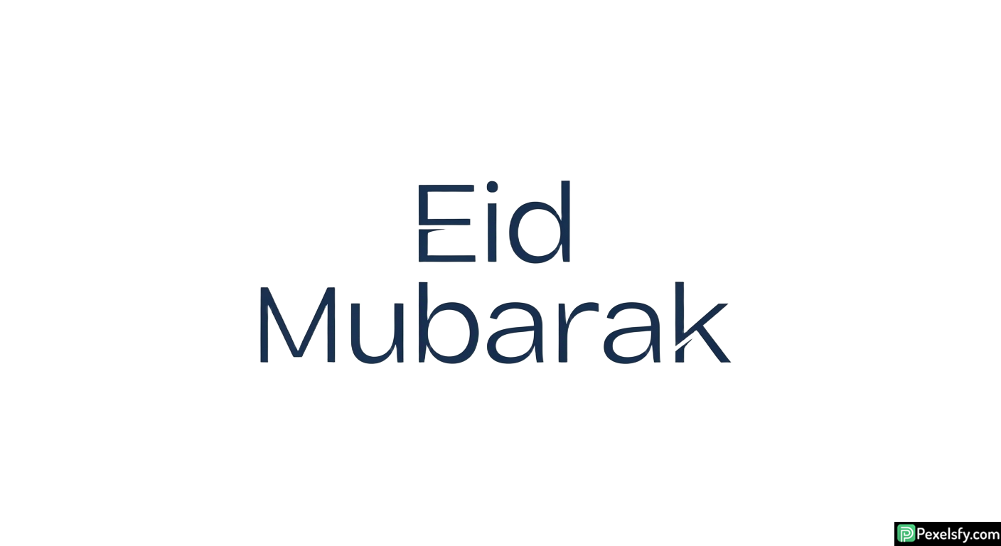 Eid Mubarak greeting text isolated on transparent background (11)