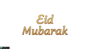 Eid Mubarak greeting text isolated on transparent background (12)