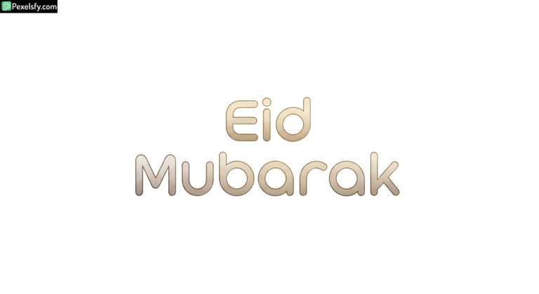 Eid Mubarak greeting text isolated on transparent background (15)