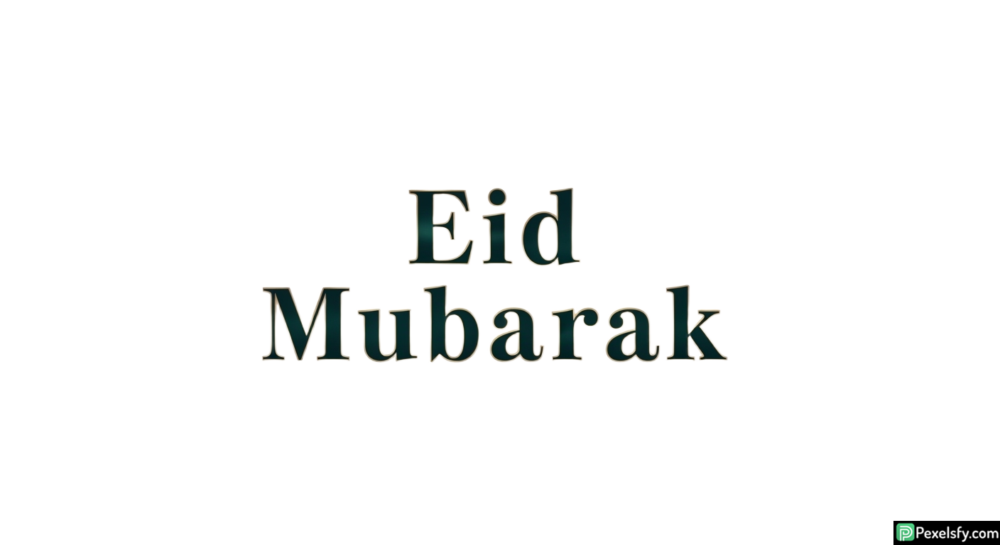 Eid Mubarak greeting text isolated on transparent background (17)