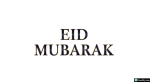 Eid Mubarak greeting text isolated on transparent background (19)