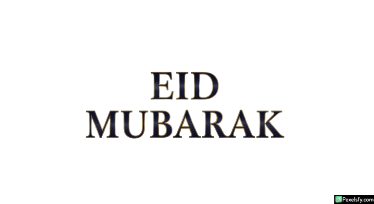 Eid Mubarak greeting text isolated on transparent background (19)