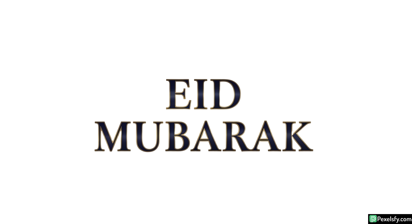 Eid Mubarak greeting text isolated on transparent background (19)