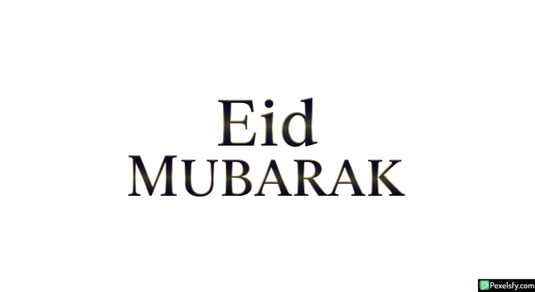 Eid Mubarak greeting text isolated on transparent background (2)