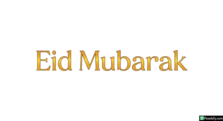 Eid Mubarak greeting text isolated on transparent background (20)
