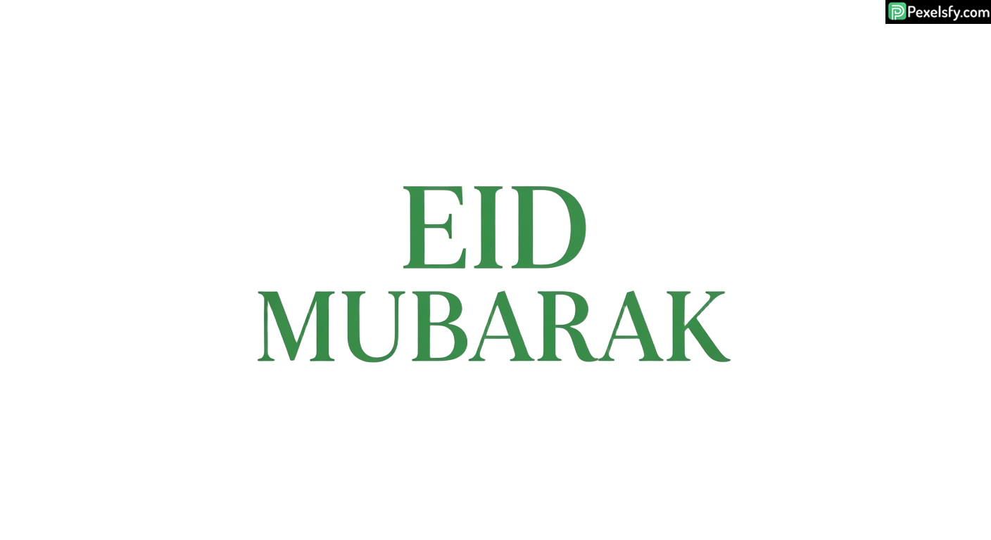 Eid Mubarak greeting text isolated on transparent background (21)