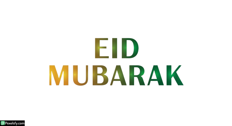 Eid Mubarak greeting text isolated on transparent background (22)
