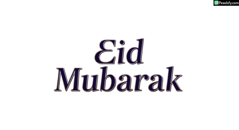 Eid Mubarak greeting text isolated on transparent background (24)