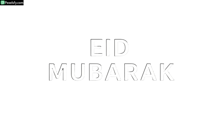 Eid Mubarak greeting text isolated on transparent background (25)