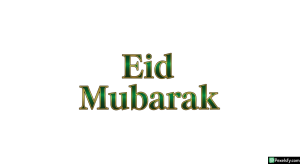 Eid Mubarak greeting text isolated on transparent background (26)
