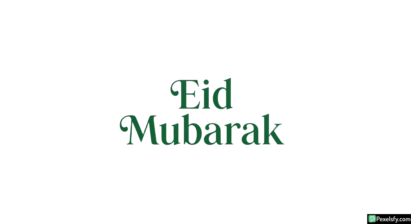 Eid Mubarak greeting text isolated on transparent background (27)