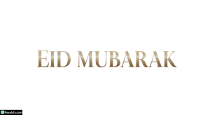 Eid Mubarak greeting text isolated on transparent background (28)