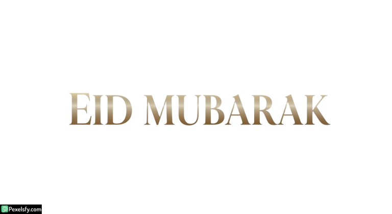 Eid Mubarak greeting text isolated on transparent background (28)