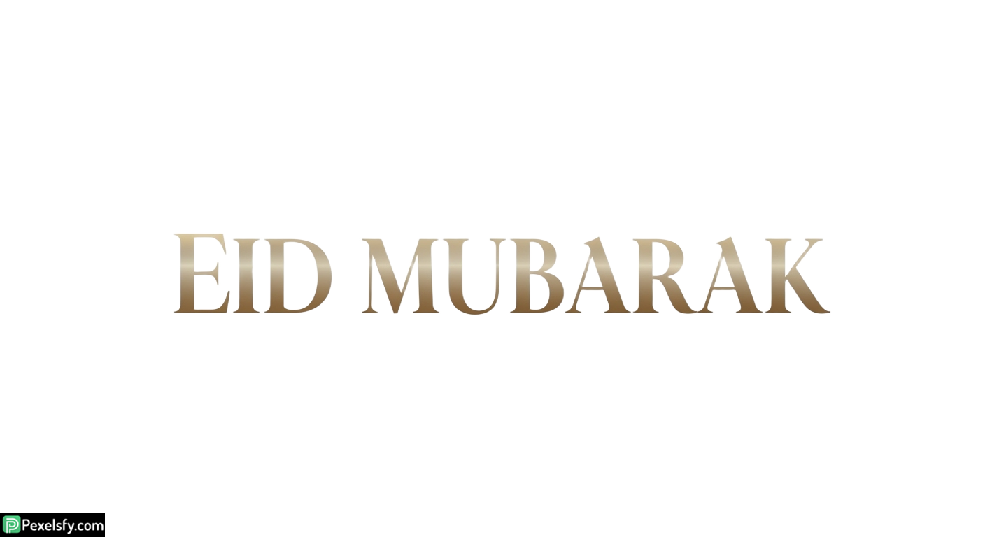 Eid Mubarak greeting text isolated on transparent background (28)