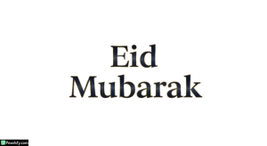 Eid Mubarak greeting text isolated on transparent background (29)