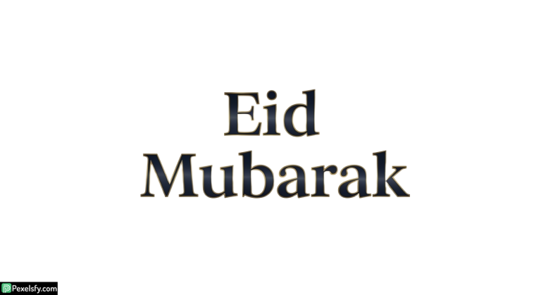 Eid Mubarak greeting text isolated on transparent background (29)