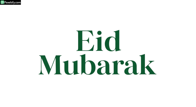 Eid Mubarak greeting text isolated on transparent background (30)