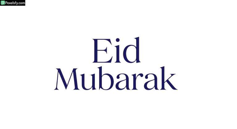 Eid Mubarak greeting text isolated on transparent background (31)