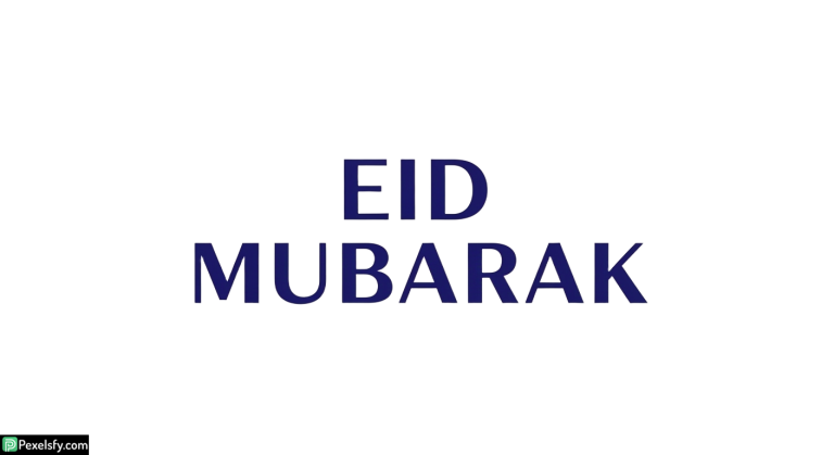 Eid Mubarak greeting text isolated on transparent background (4)