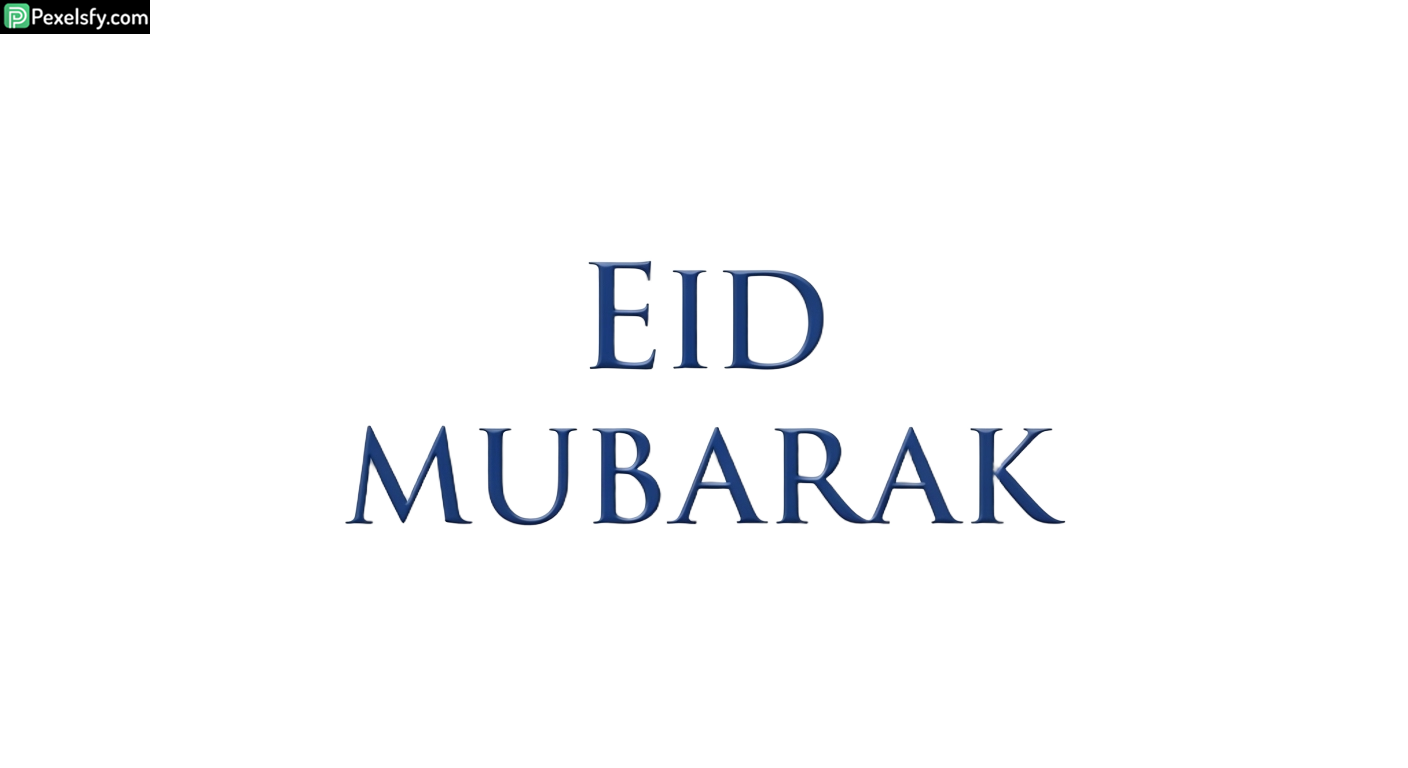 Eid Mubarak greeting text isolated on transparent background (8)