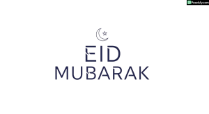 Eid Mubarak greeting with crescent moon isolated on transparent background (6)