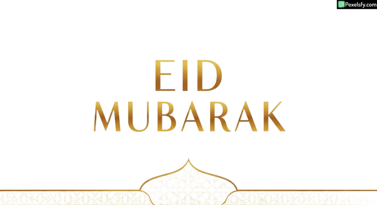Eid Mubarak greeting with geometric ornament isolated on transparent background (2)