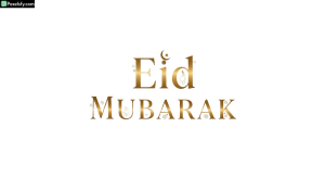 Eid Mubarak greeting with ornate details isolated on transparent background (1)