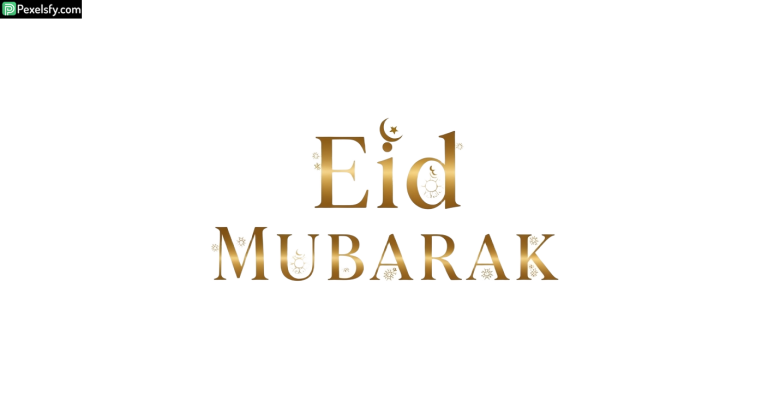Eid Mubarak greeting with ornate details isolated on transparent background (1)