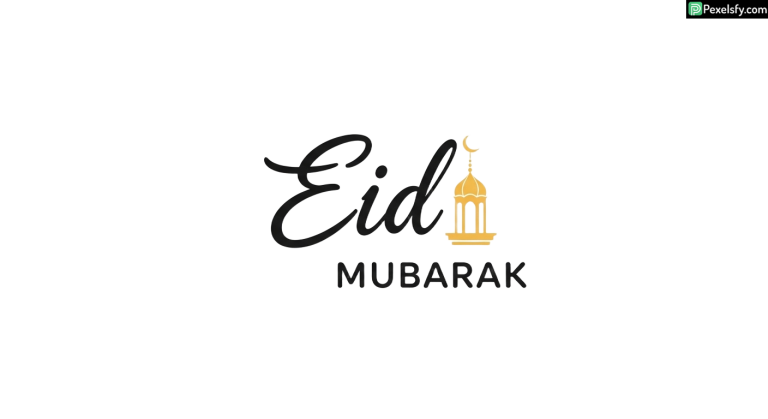 Eid Mubarak greeting with ornate frame isolated on transparent background (1)