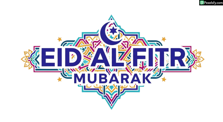 Eid al Fitr Mubarak greeting card isolated on transparent background (13)