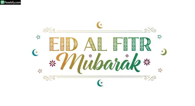 Eid al Fitr Mubarak greeting card isolated on transparent background (18)