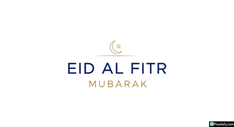 Eid al Fitr Mubarak greeting card isolated on transparent background