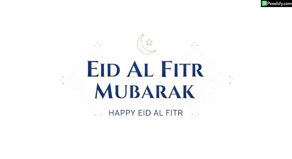 Eid al Fitr Mubarak greeting card isolated on transparent background (6)