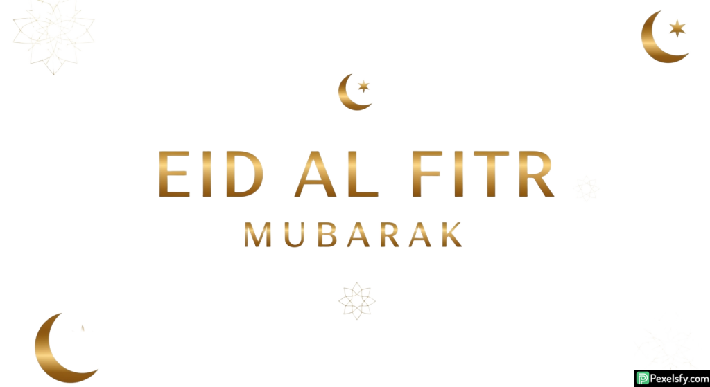 Eid al Fitr Mubarak greeting card isolated on transparent background (7)