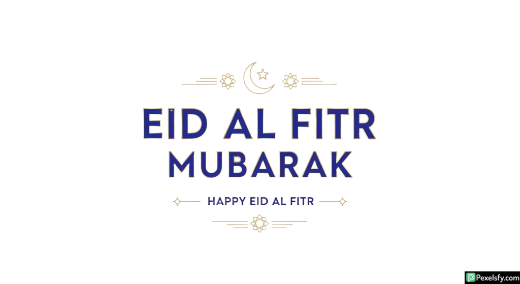 Eid al Fitr Mubarak greeting card isolated on transparent background (8)
